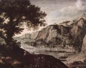 鲁卡斯 凡 瓦肯博赫 : View of Huy from Ahin